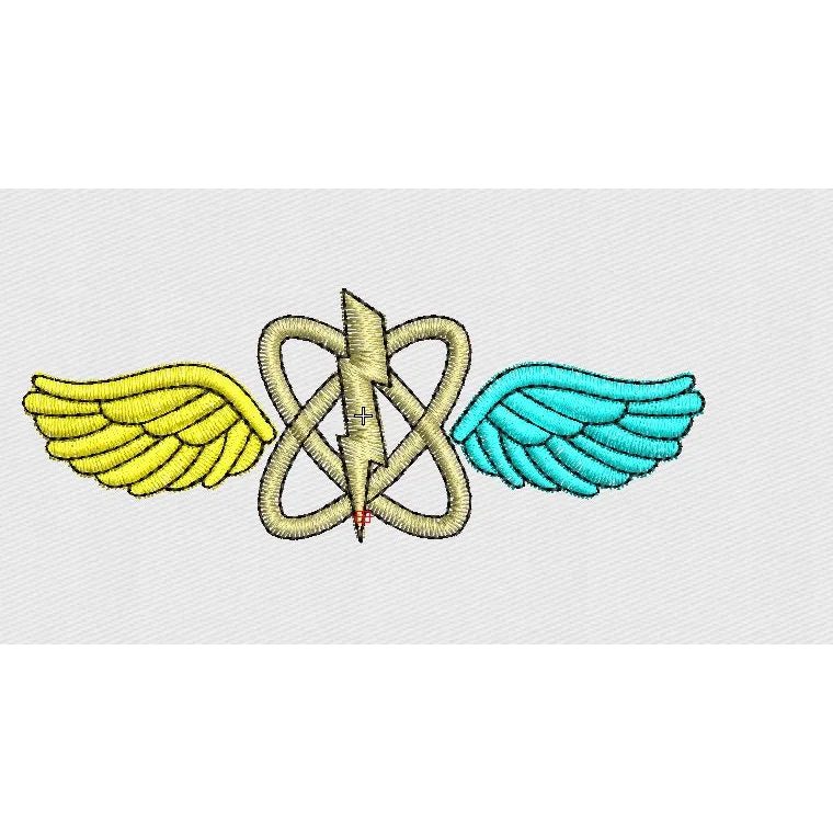 Wing Embroidery Design