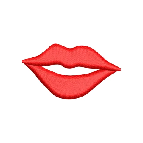 Lips Embroidery Design