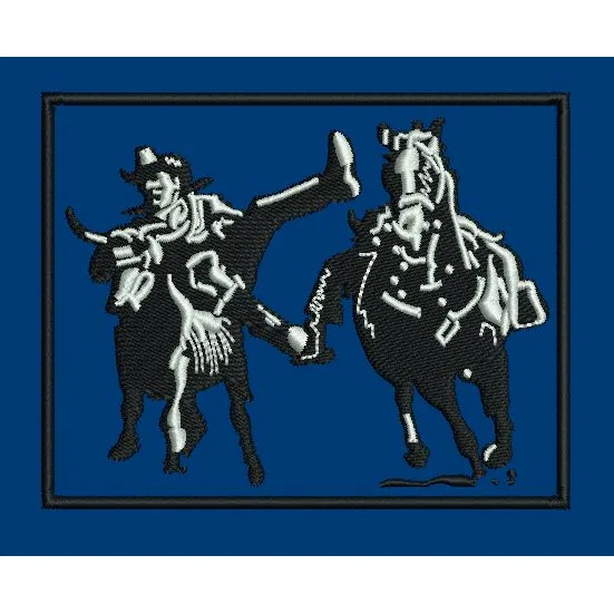 Two Horse Embroidery Design