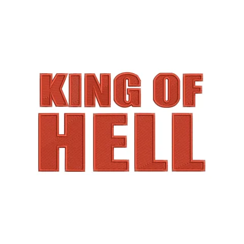 King of Hell Embroidery Design
