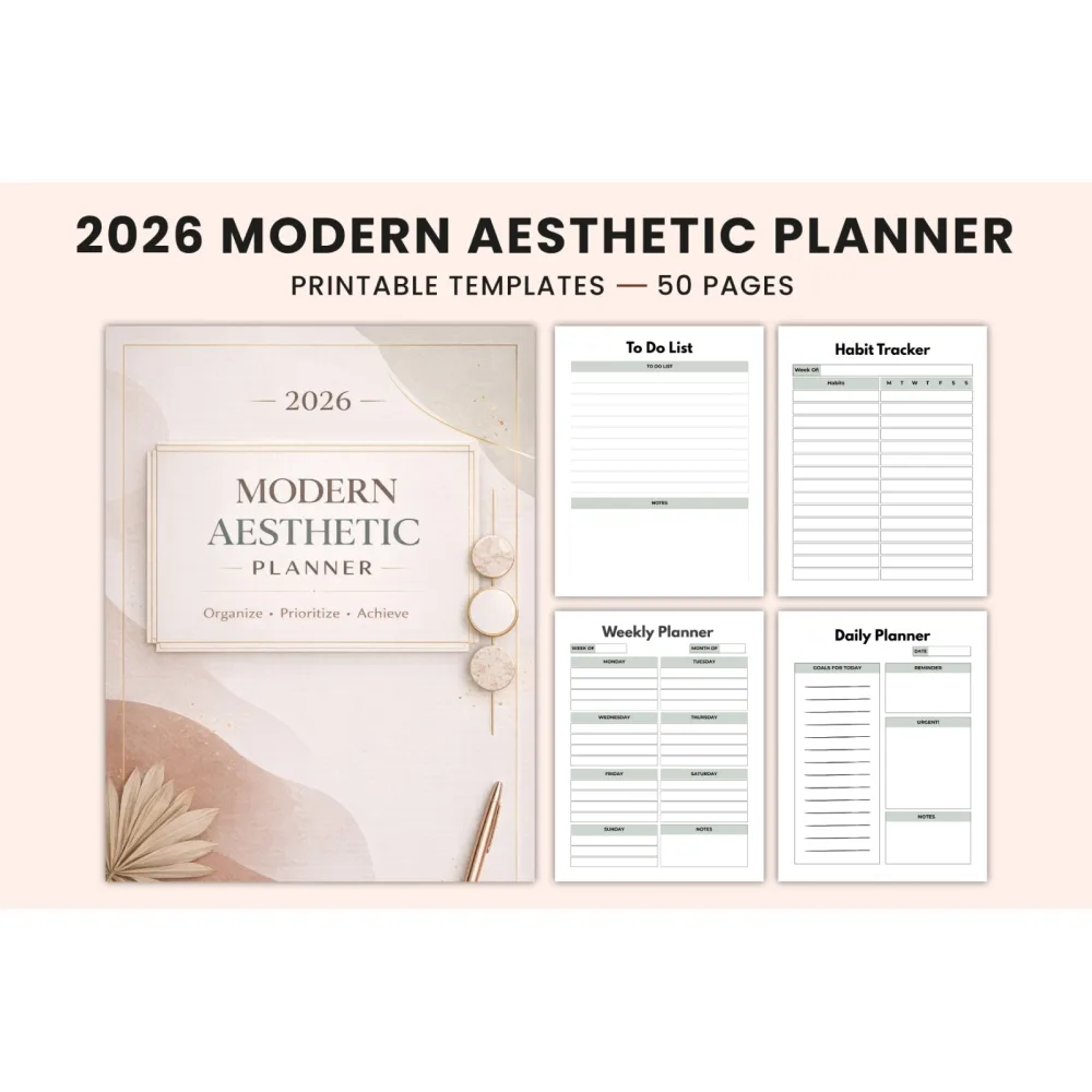 Modern Aesthetic Planner