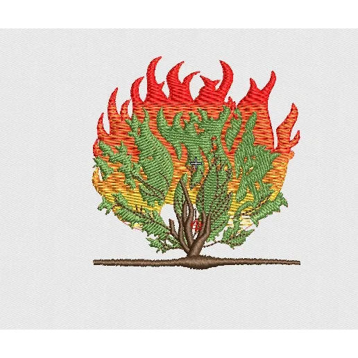 Fire Embroidery Design