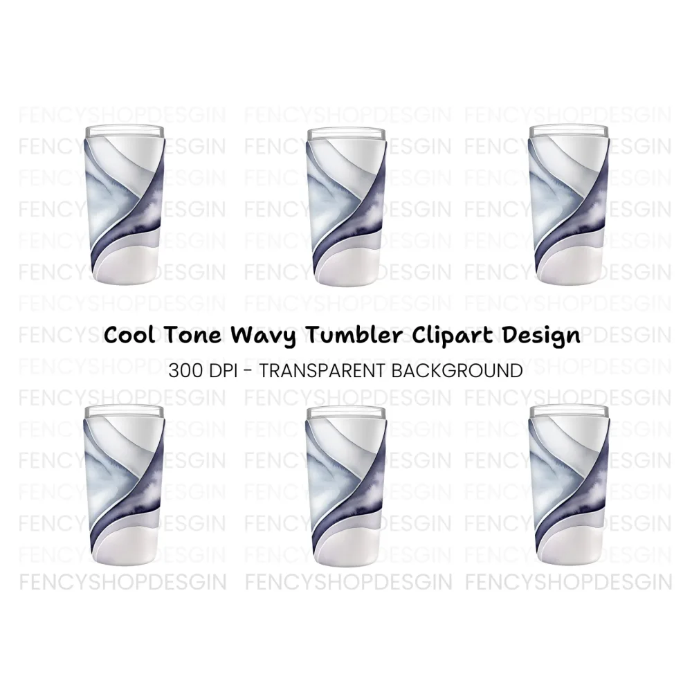 Abstract Tumbler Clipart Bundle