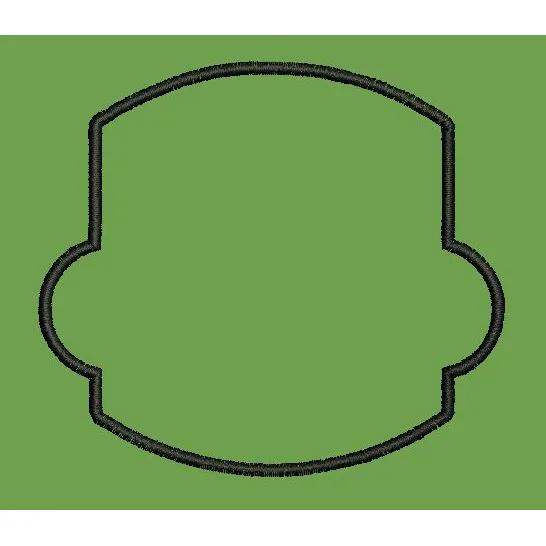 Emblem Border Embroidery Design