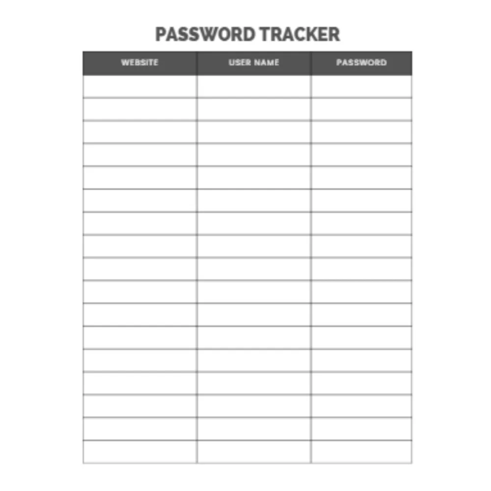 Password Tracker Bundle