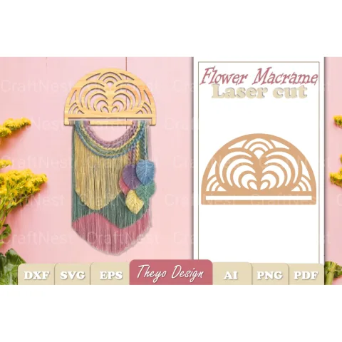 Macrame Flower SVG Bundle