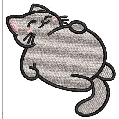 Cat Embroidery Design