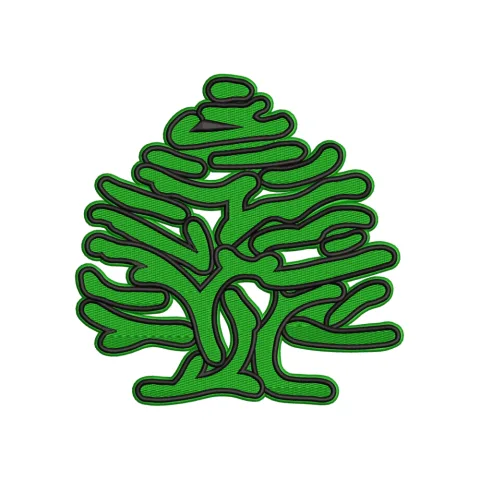 P Tree Embroidery Design