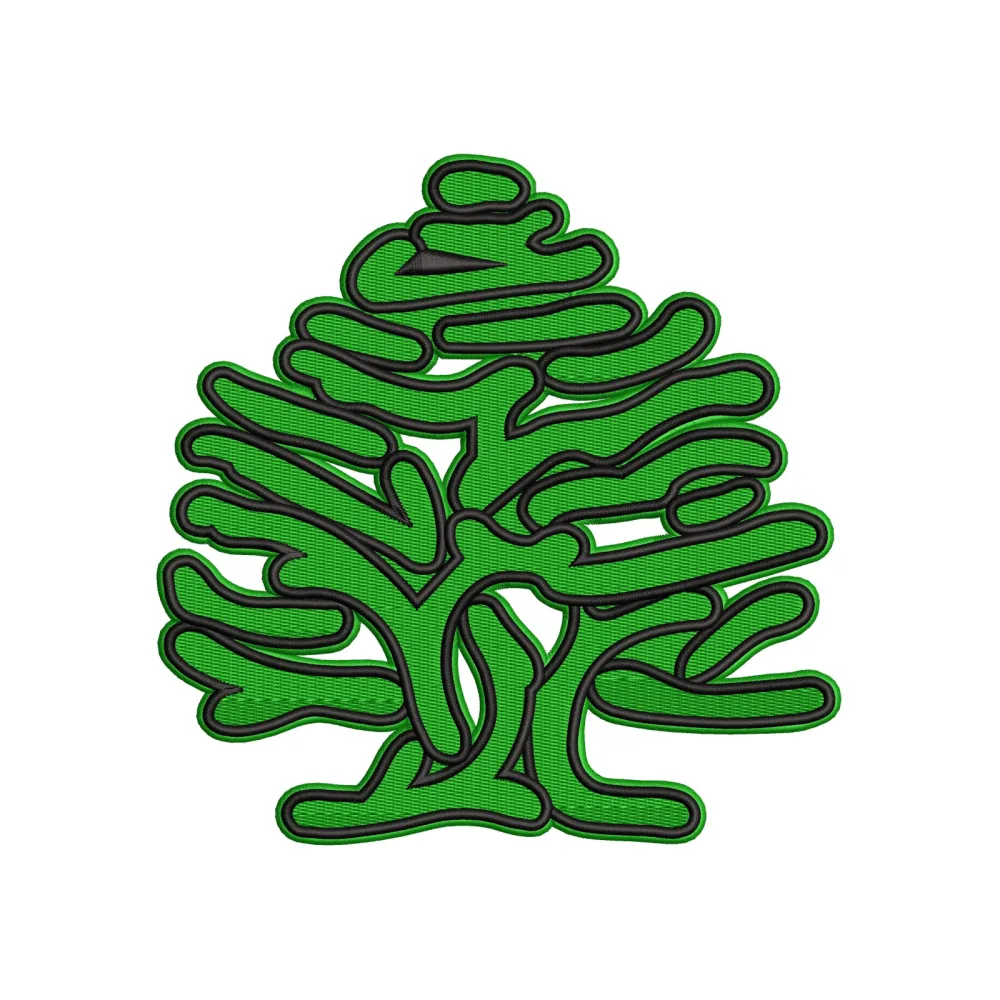 P Tree Embroidery Design