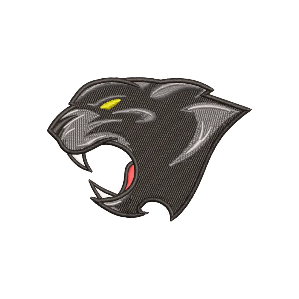 Tiger Black Embroidery Design