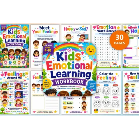Kids Emotional Learning Workbook