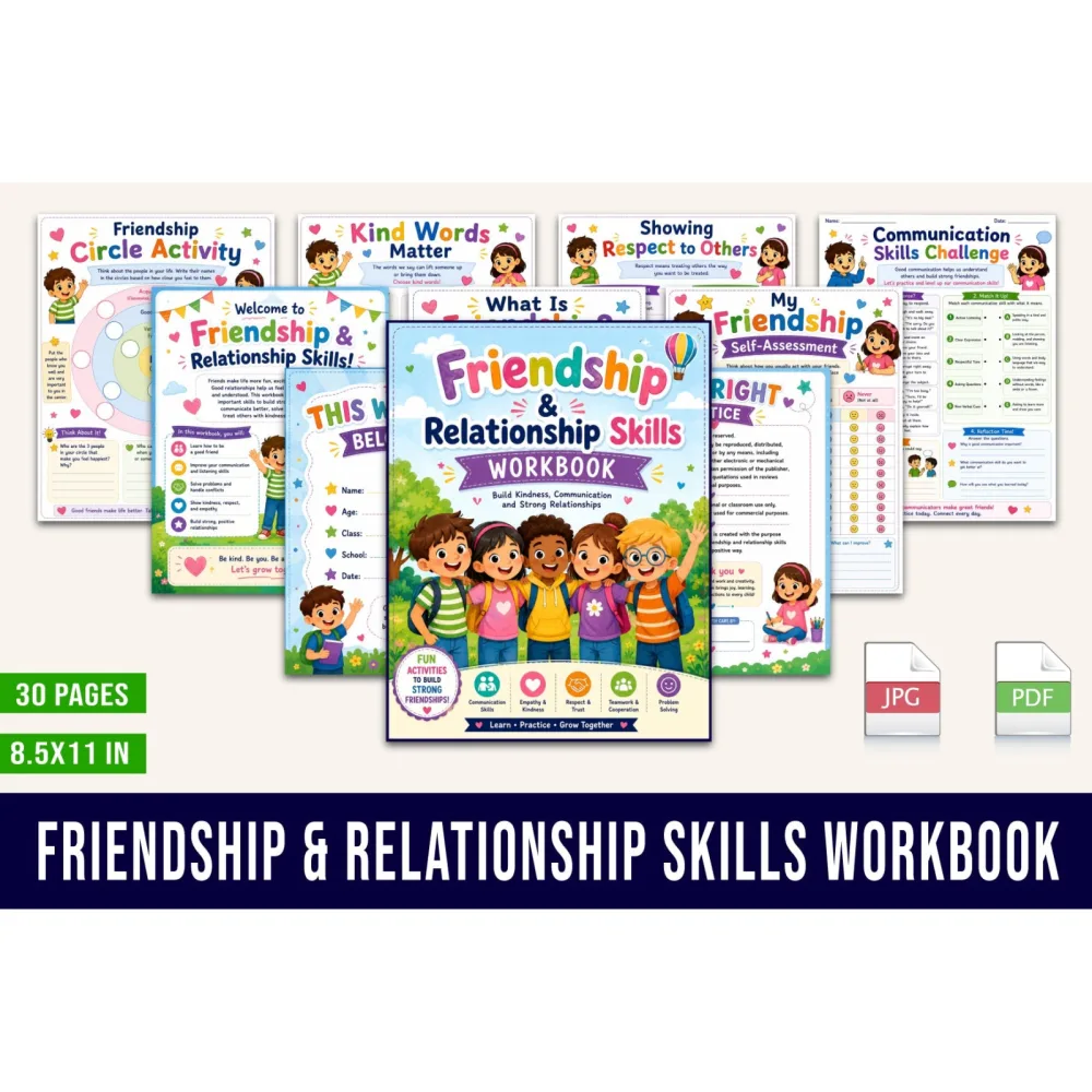 Friendship Relationship Skills Workbook