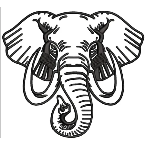 Elephant Embroidery Design