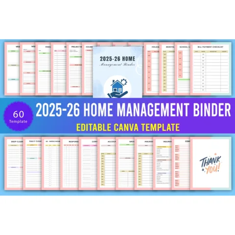 Home Management Binder Planner