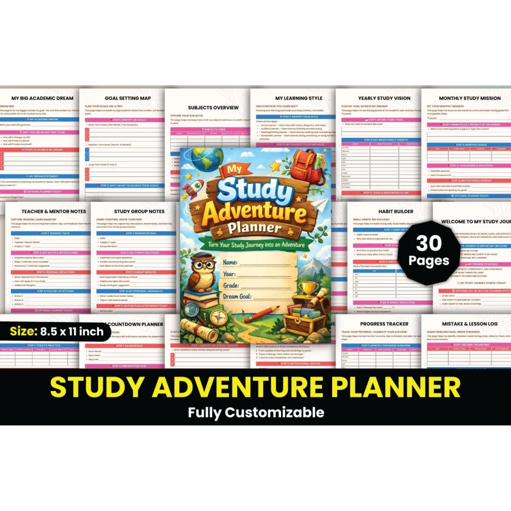 Study Adventure Planner