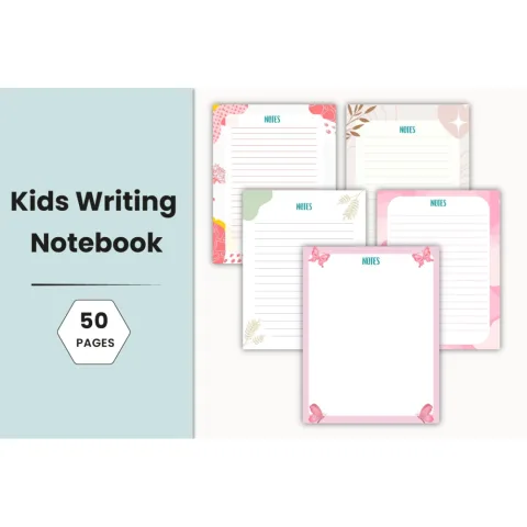 Kids Writing Notebook Planner
