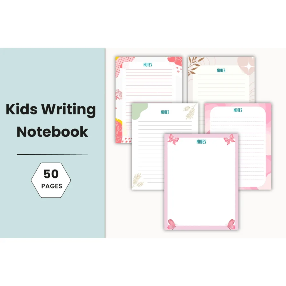 Kids Writing Notebook Planner