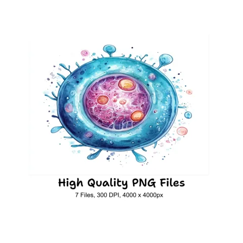 Microscopic Cell Structure Clipart Bundle
