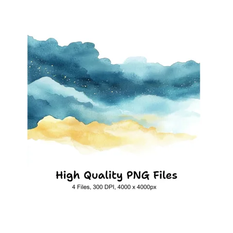 Cloud Sky Background Clipart Bundle