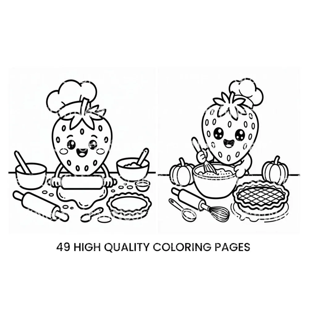 Couple Walking in Autumn Forest Coloring Books