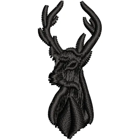 Mountain Deer Embroidery Design