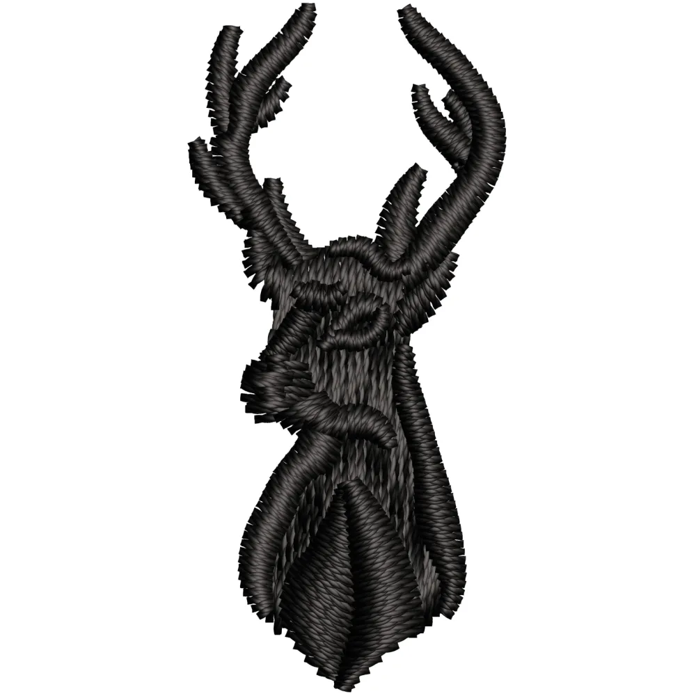 Mountain Deer Embroidery Design