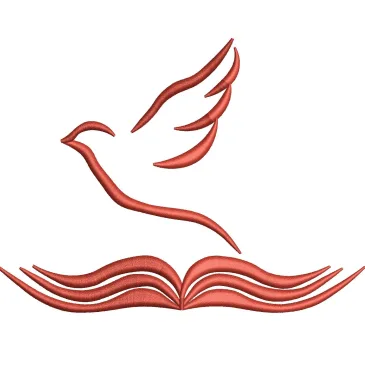 Bird With Book Embroidery Design