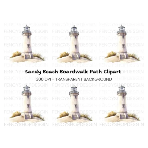 Elegant Lighthouse Clipart Bundle