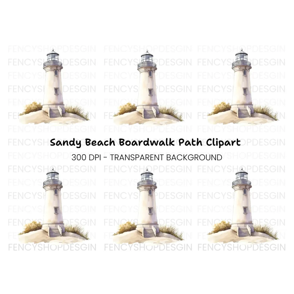 Elegant Lighthouse Clipart Bundle