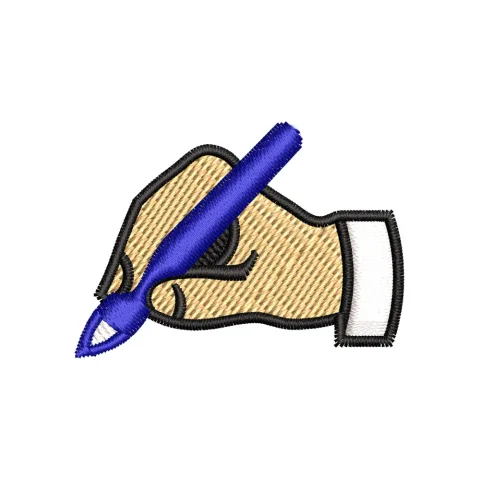 Hand Writing Embroidery Design