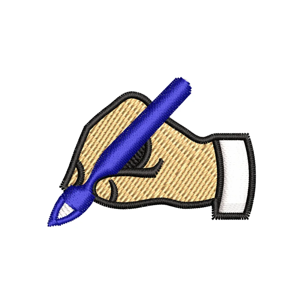 Hand Writing Embroidery Design