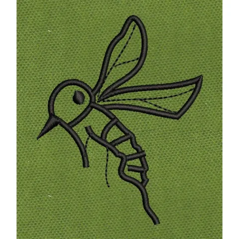 Minimalist Mosquito Embroidery Design