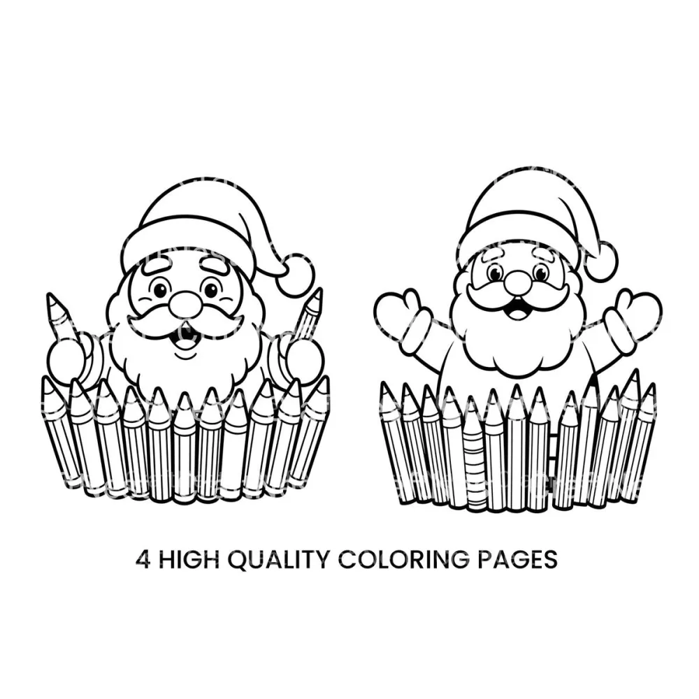 Santa Clausfor Kids Coloring Books