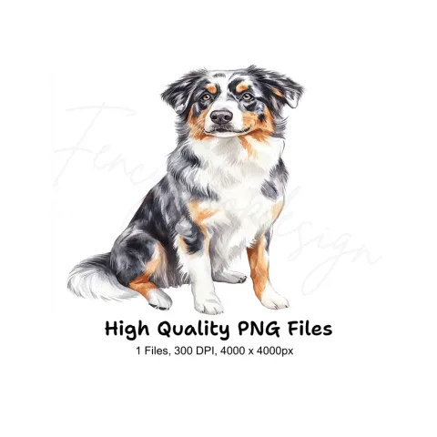 Australian Shepherd Clipart Bundle