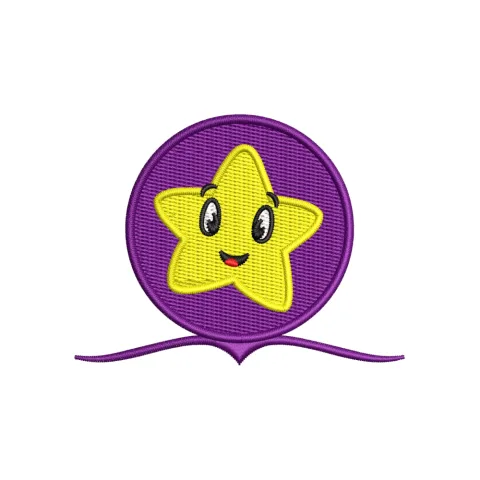 Pre Star Embroidery Design