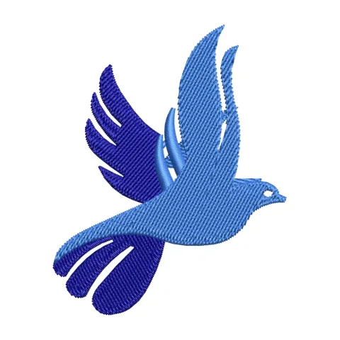 Bird Flaying Embroidery Design