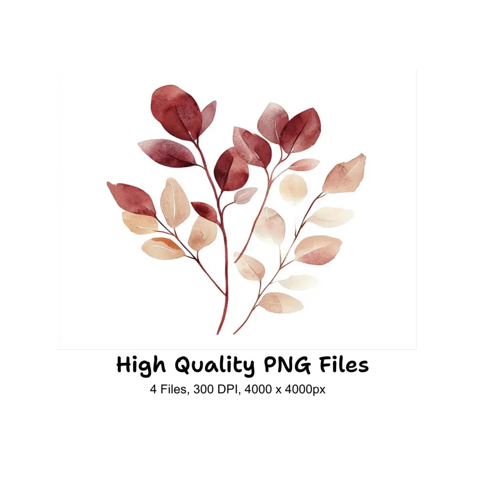 Autumn Leaves Clipart Bundle