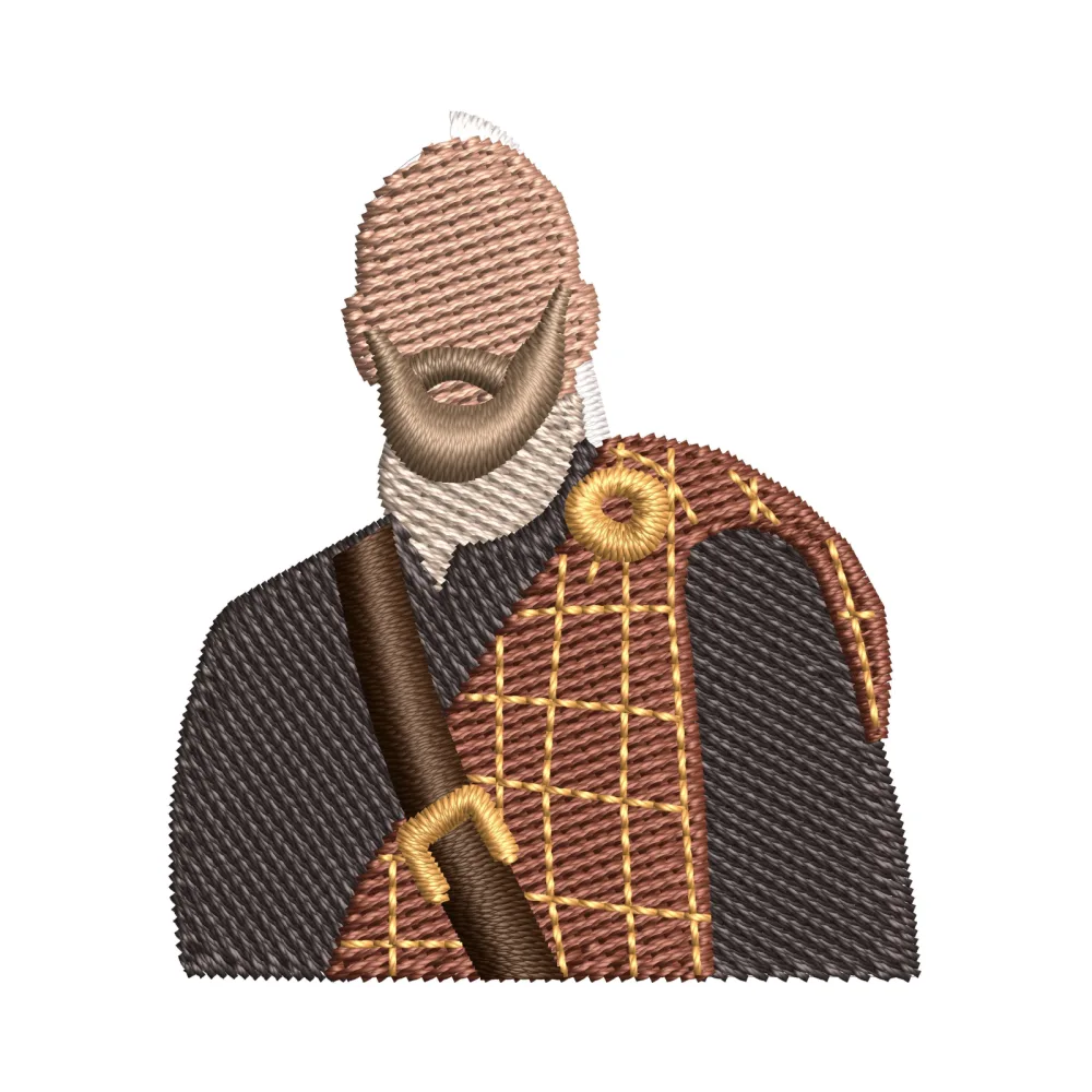 King Of Tribe Embroidery Design