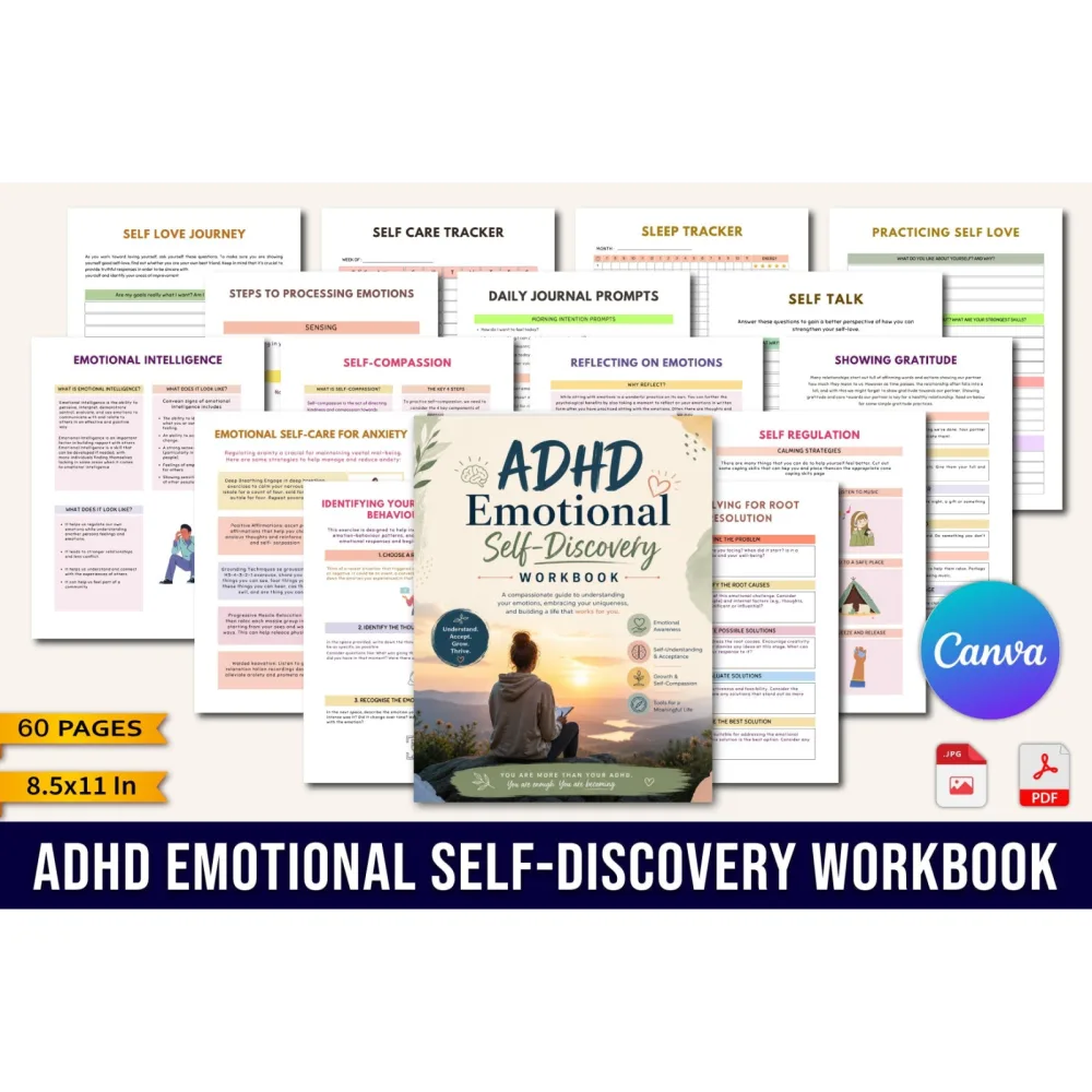 Adhd Emotional Self Discovery Workbook