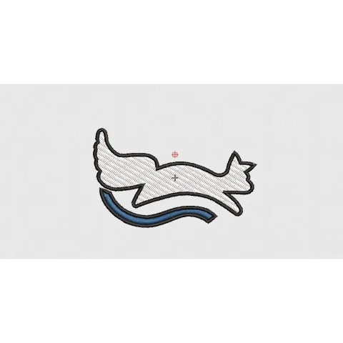 Tail Embroidery Design