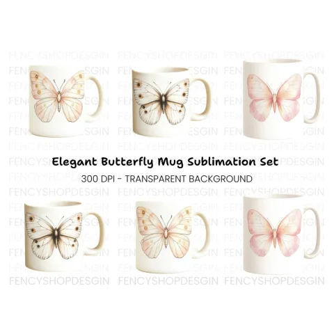 Elegant Butterfly Clipart Bundle