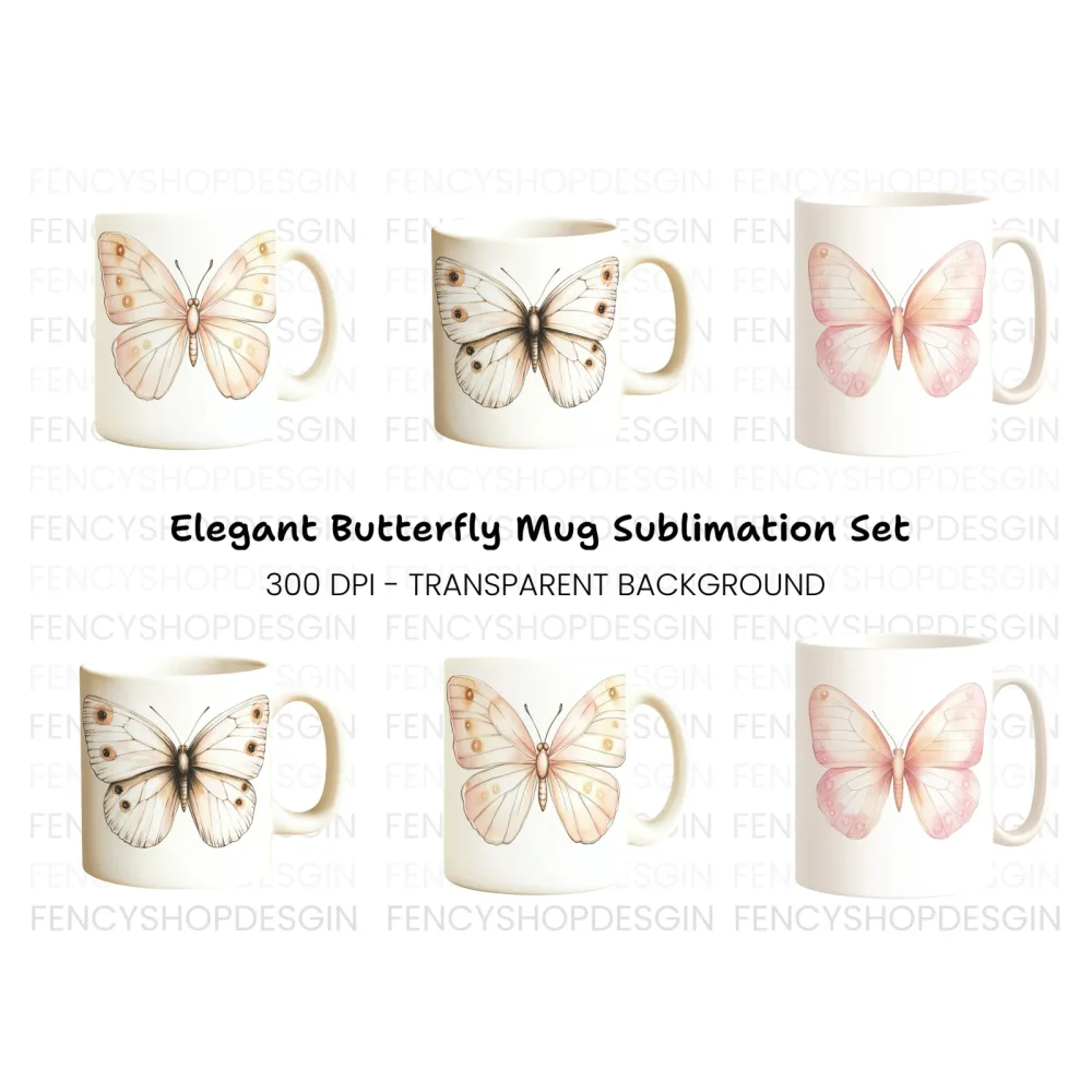 Elegant Butterfly Clipart Bundle