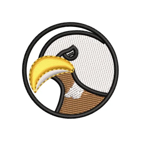 Head Circle Embroidery Design