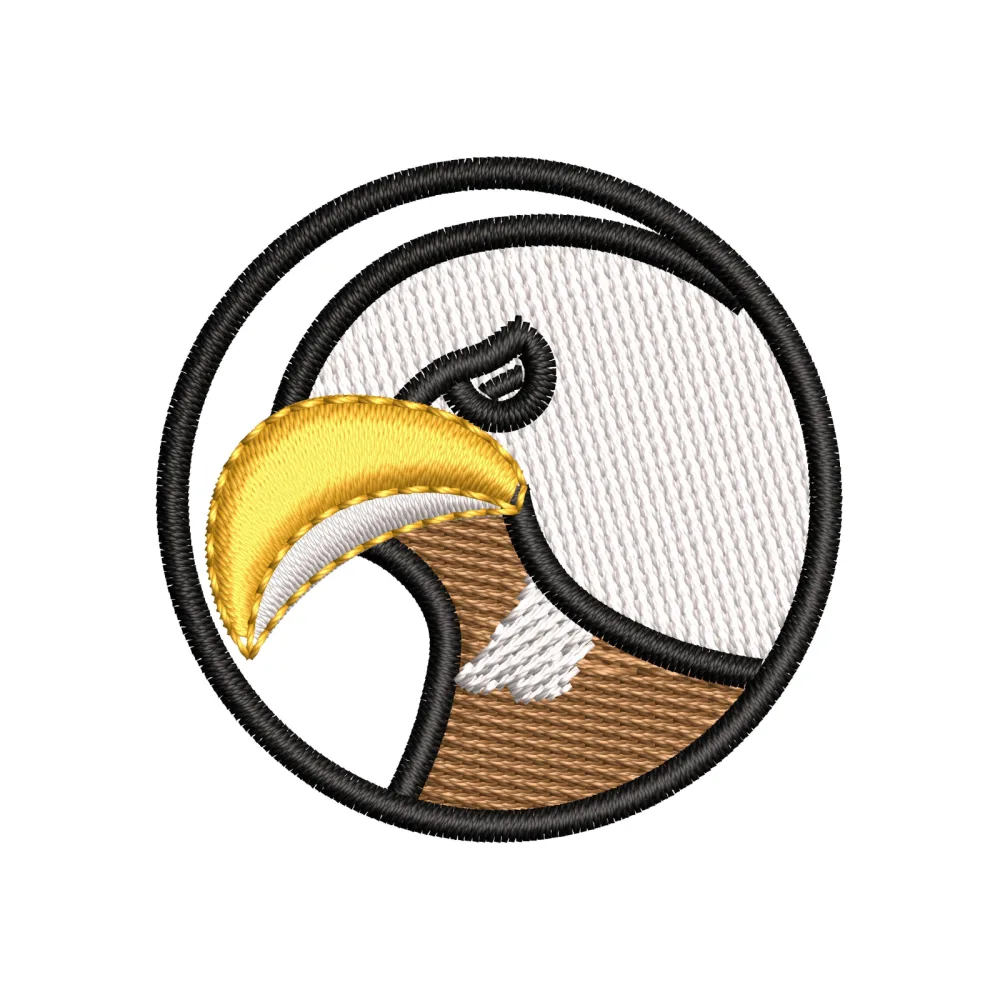 Head Circle Embroidery Design