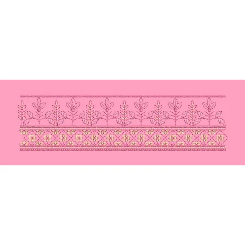Blush Floral Vine Embroidery Design