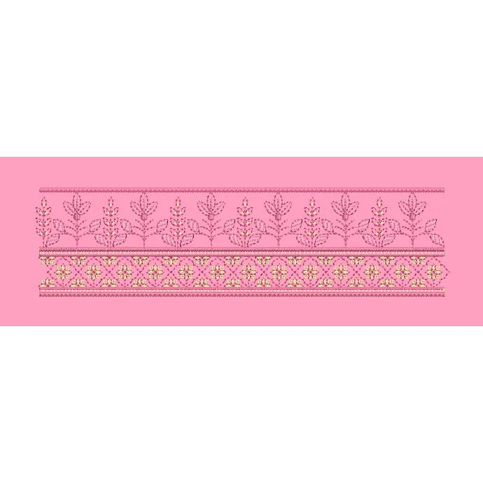Blush Floral Vine Embroidery Design