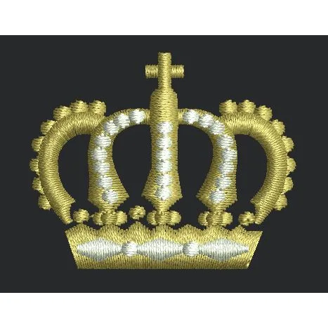Crown Embroidery Design