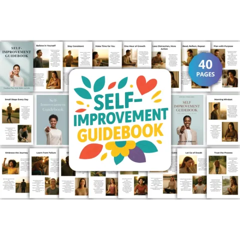Self Improvement Guidebook Planner