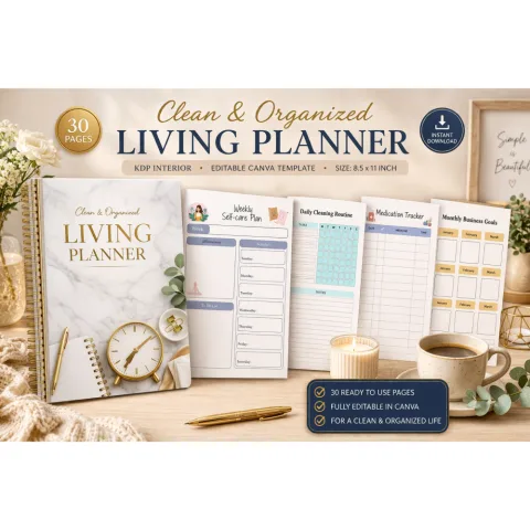 Clean Organized Living Planner