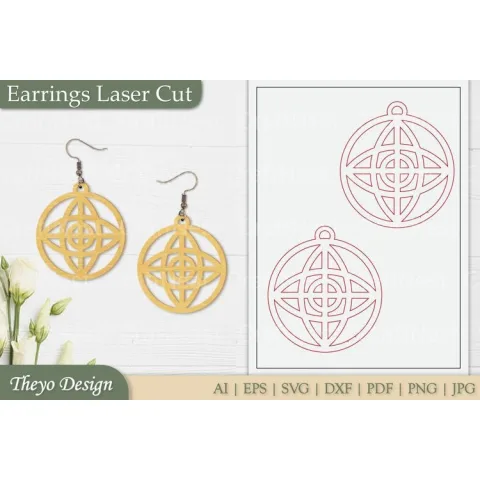 Earrings Laser Cut SVG Bundle